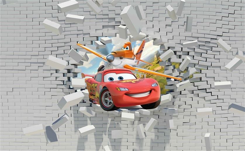 Cars ve Planes Karakterleri - Dinamik ve Aksiyon Dolası Poster