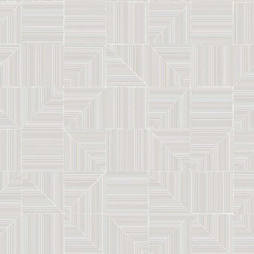 OMEGA 23209 Serisi - 1 Beyaz | Geometrik Modern Desen Duvar Kağıdı