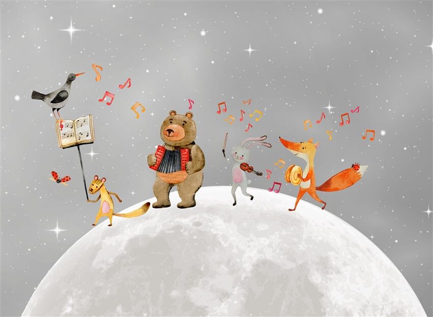 Neşeli Hayvanlar Müzik Grubu - Ay'da Eğlence ve Melodi