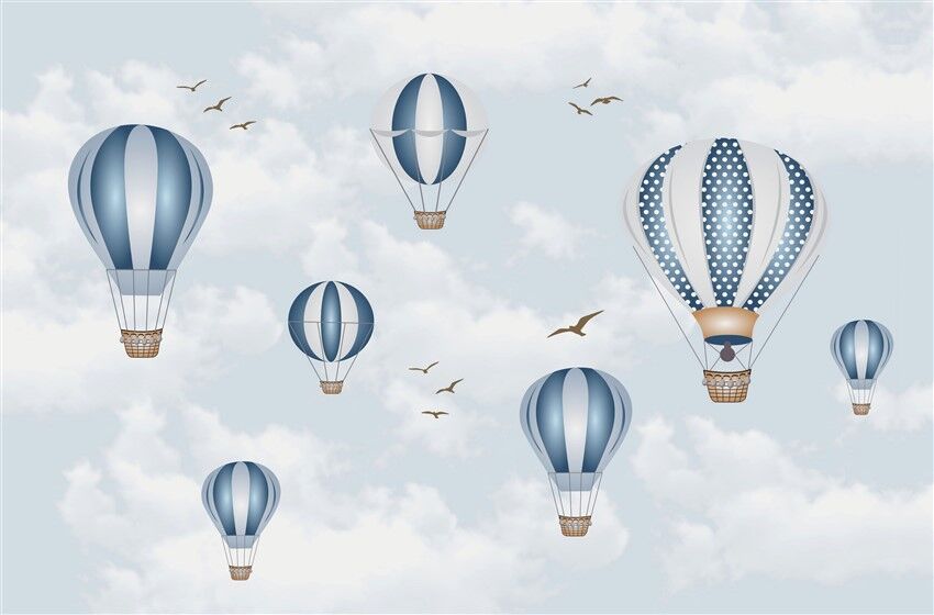 Sıcak Hava Balonları ile Kuşlar Arasında - Gökyüzünde Büyüleyici Anlar Poster