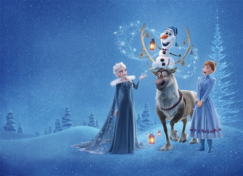 Karlar Ülkesi Maceraları - Elsa, Anna, Olaf ve Sven Posteri