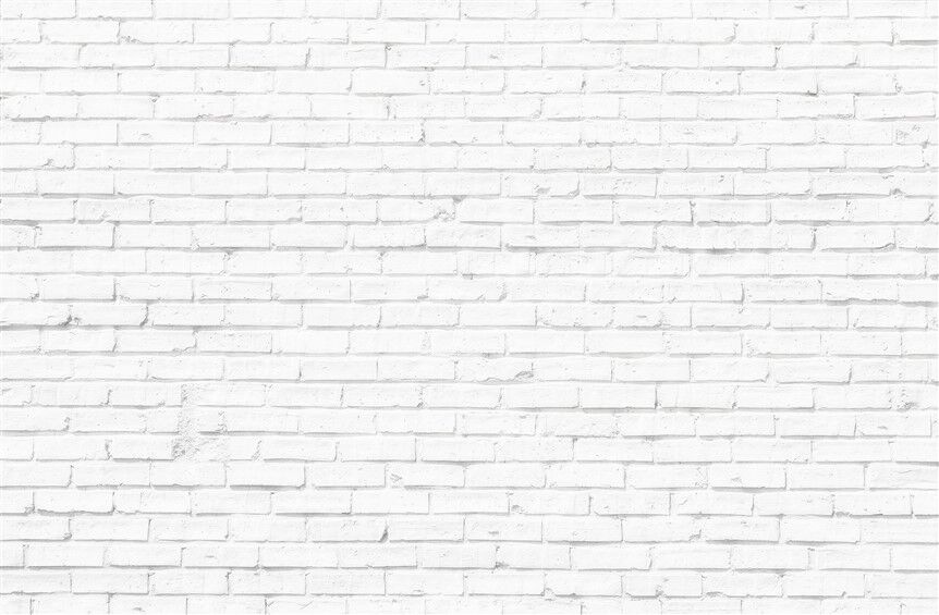 Kusursuz Beyaz Tuğla Duvar Deseni - Minimalist Poster