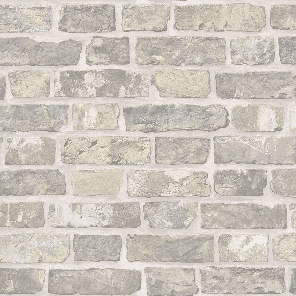 ROKA 23104 Serisi - 2 Gri | Modern Taş Desen Duvar Kağıdı