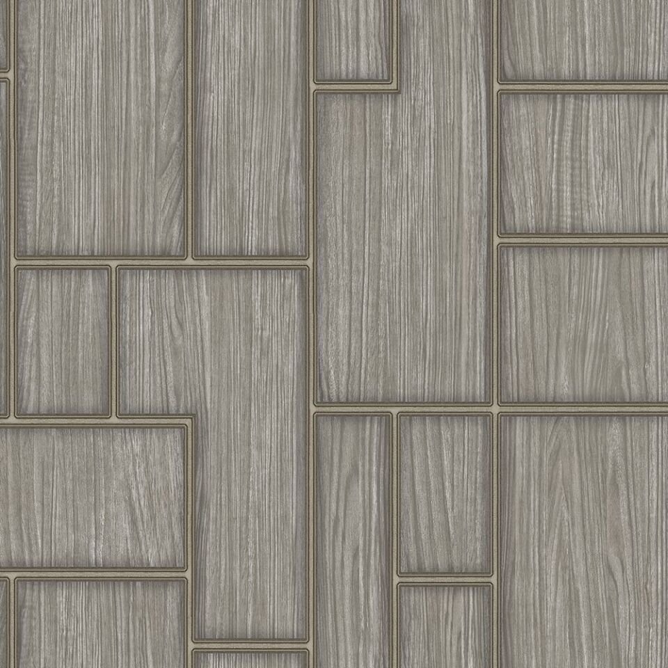 ROKA 23108 Serisi - 4 Koyu Gri | Geometrik Desen Duvar Kağıdı