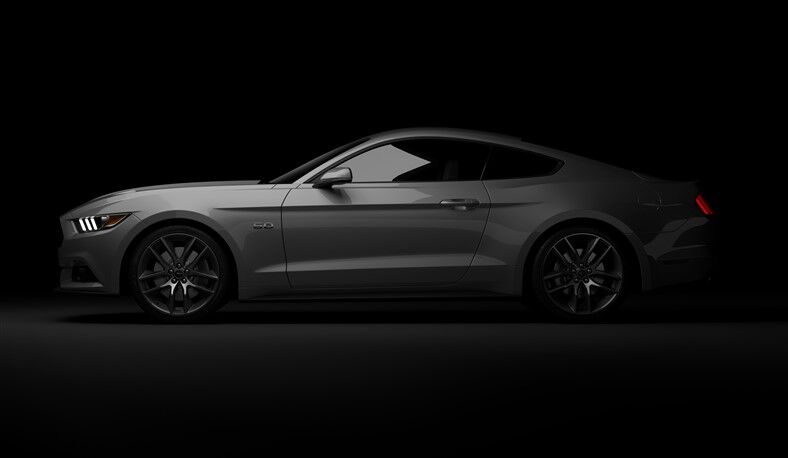 Siyah Mustang GT Duvar Posteri