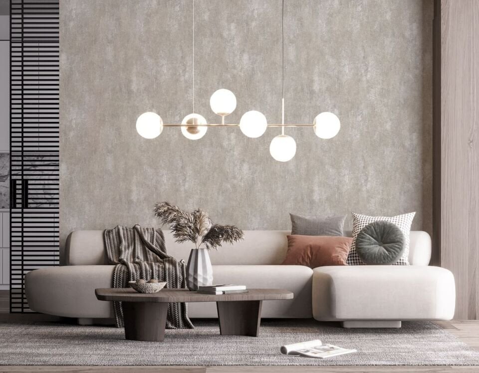 ROKA 23111 Serisi - 3 Krem | Modern Düz Desen Duvar Kağıdı