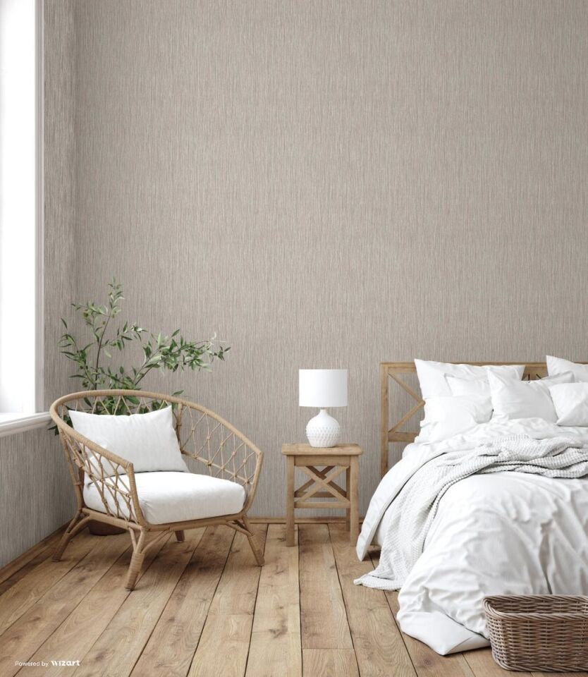EPHES 5801 Serisi - 7 Bej Krem | Minimalist Dokulu Duvar Kağıdı