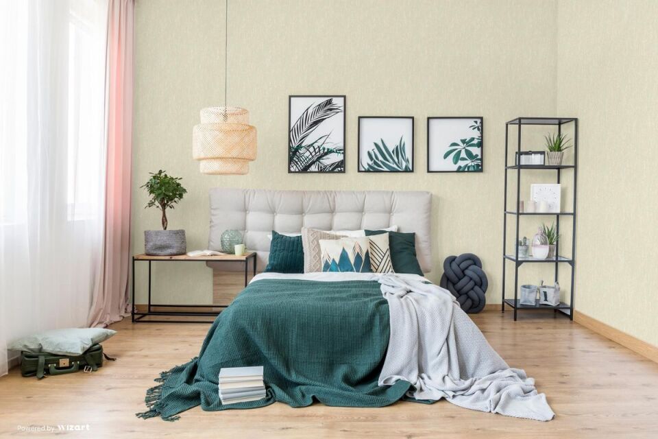 EPHES 1003 Serisi - 1 Krem | Modern Düz Duvar Kağıdı