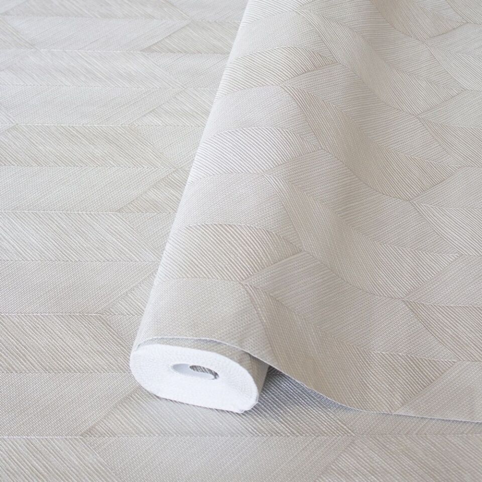 VERA 1501 Serisi - 2 Krem | Modern Geometrik Desen Duvar Kağıdı