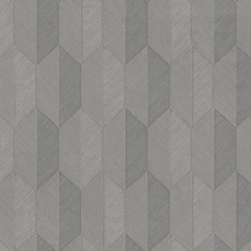VERA 1501 Serisi - 4 Gri | Modern Geometrik Desen Duvar Kağıdı