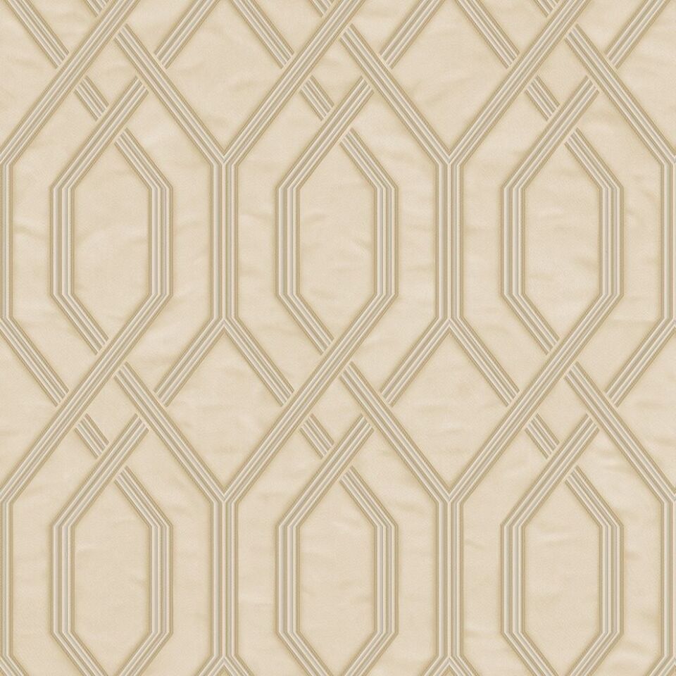 VERA 1502 Serisi - 2 Krem | Modern Geometrik Desen Duvar Kağıdı
