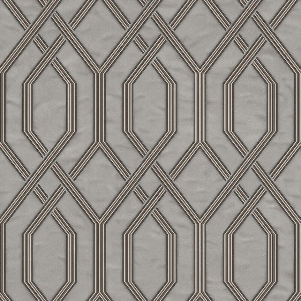 VERA 1502 Serisi - 5 Gri | Modern Geometrik Desen Duvar Kağıdı