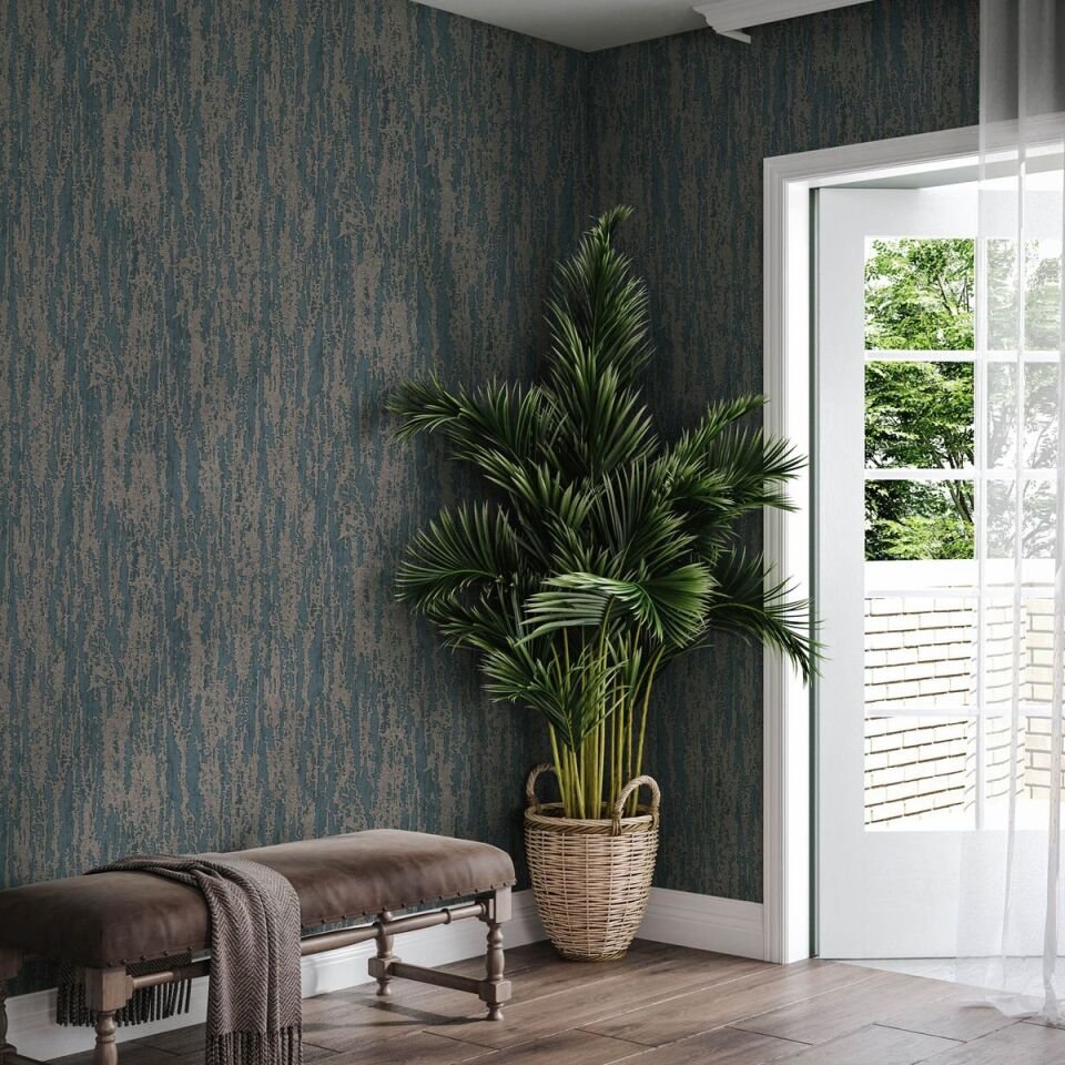 VERA 1508 Serisi - 5 Mavi | Modern Düz Desen Duvar Kağıdı