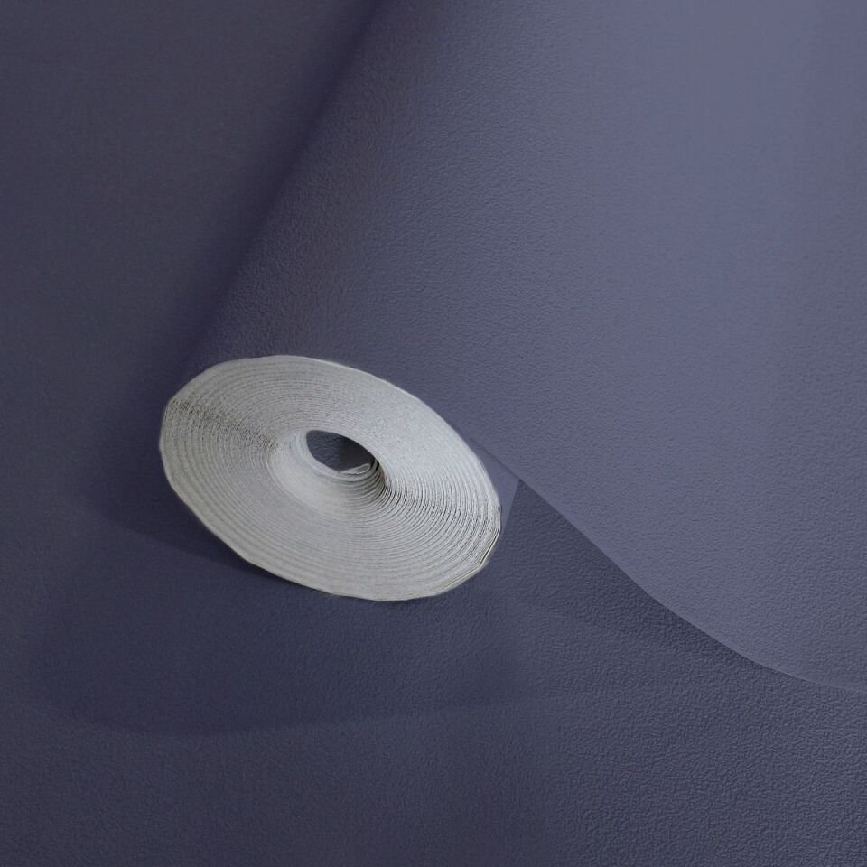 HUE 24202-6 Lacivert | Modern Düz Desen Duvar Kağıdı