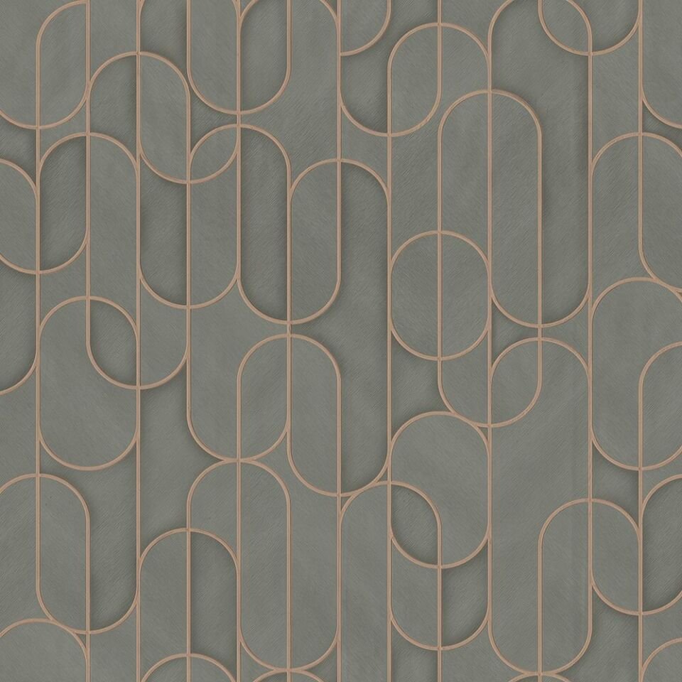 VERA 1514 Serisi - 4 Koyu Gri | Modern Geometrik Desen Duvar Kağıdı