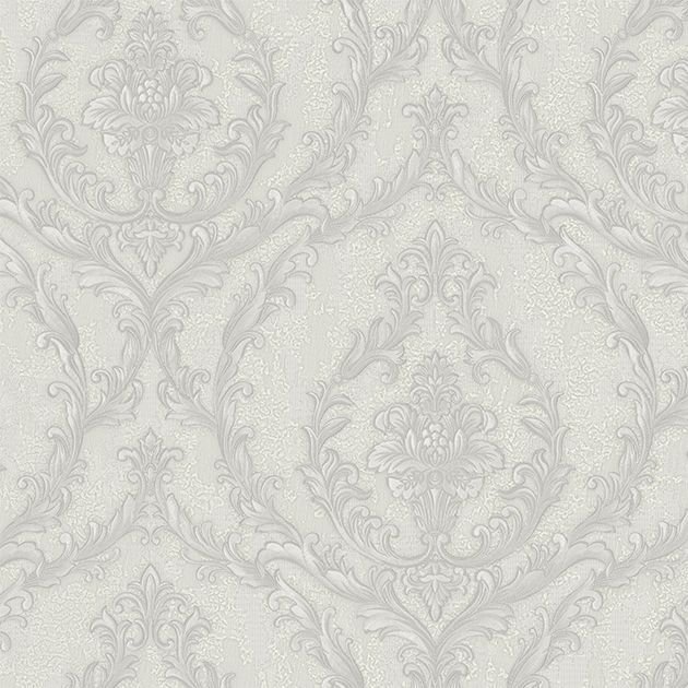 DANTE 1401 Serisi - 3 Gri | Damask Desenli Duvar Kağıdı