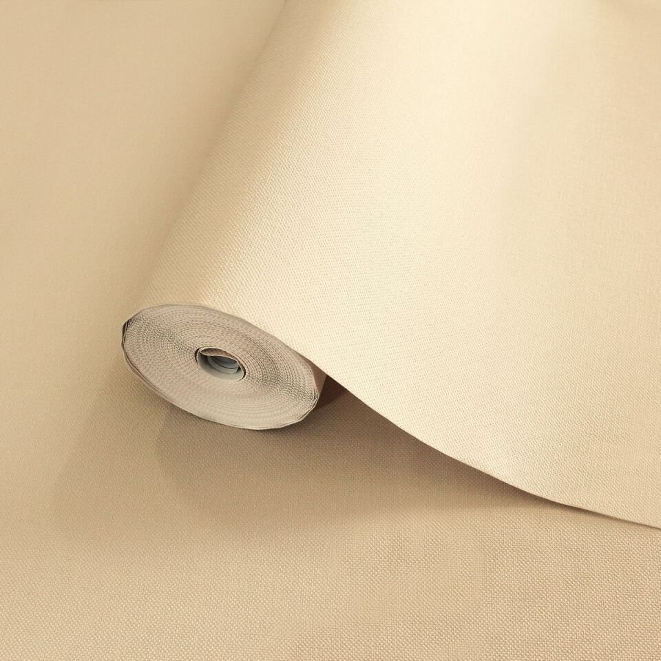 HUE 24204-2 Krem | Modern Düz Desen Duvar Kağıdı