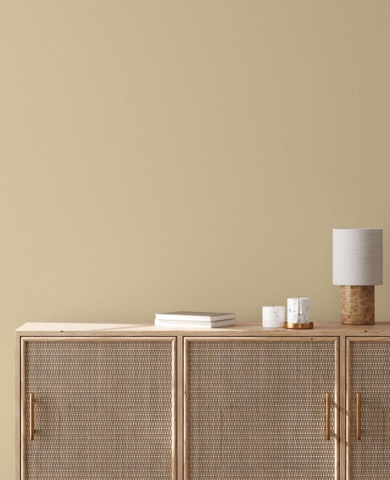 HUE 24204-3 Krem | Modern Düz Desen Duvar Kağıdı