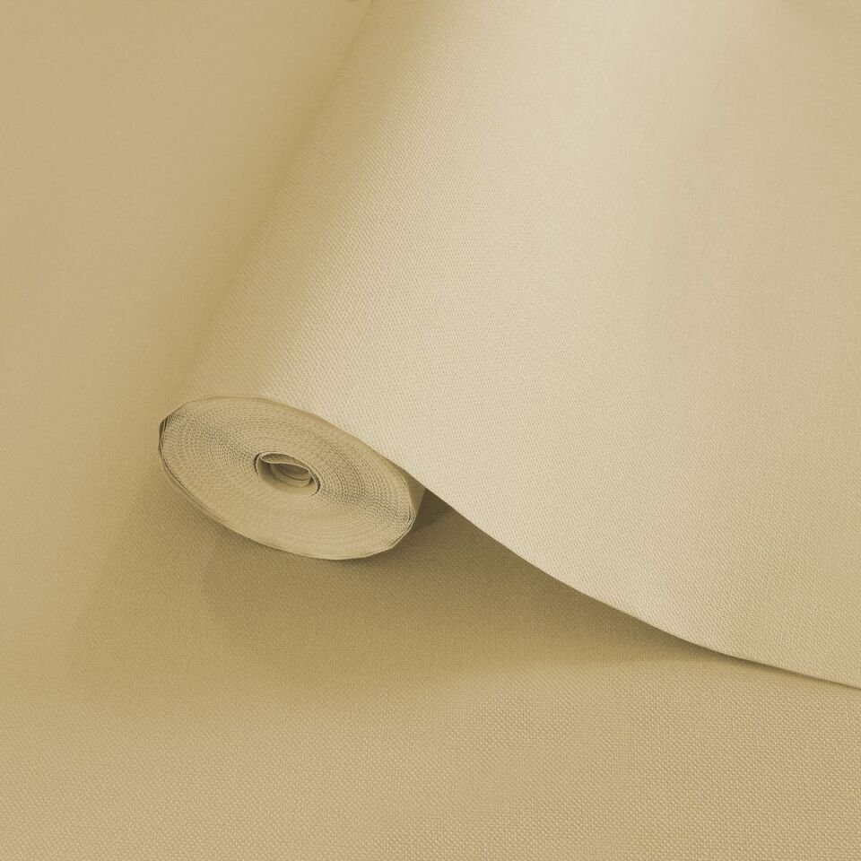 HUE 24204-3 Krem | Modern Düz Desen Duvar Kağıdı