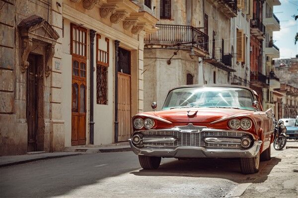 Klasik Amerikan Araba Havana Duvar Posteri