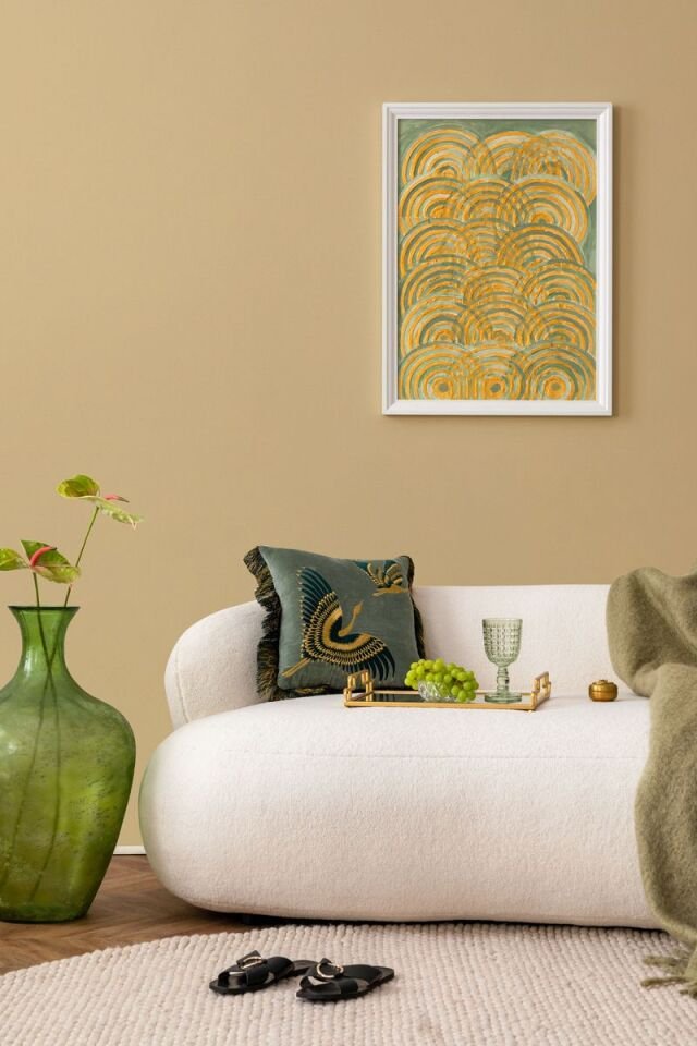 HUE 24204-4 Krem | Modern Düz Desen Duvar Kağıdı