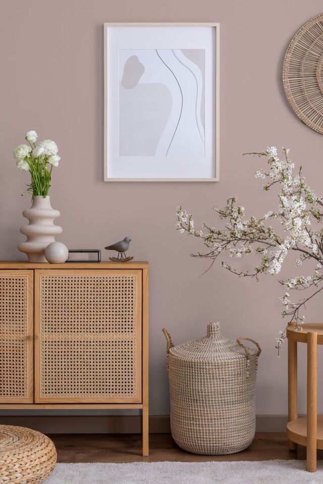 HUE 24204-6 Pempe | Modern Düz Desen Duvar Kağıdı