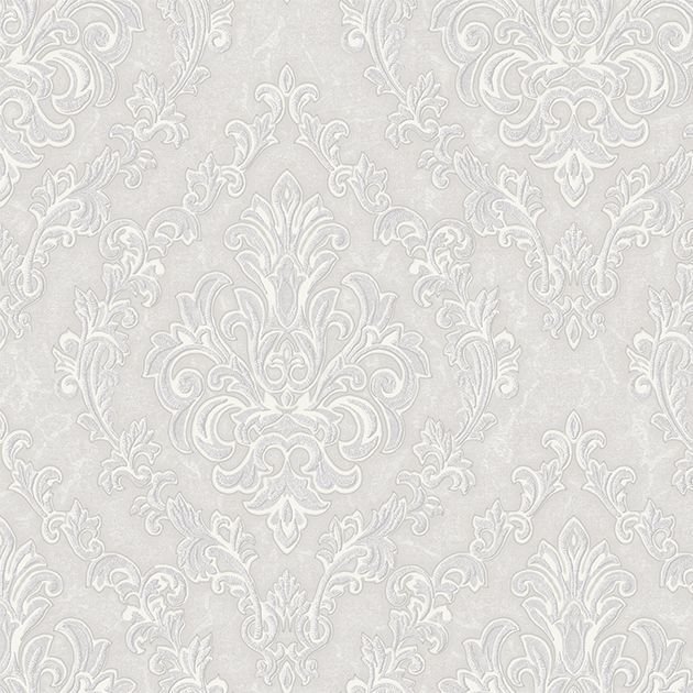 DANTE 1405 Serisi - 2 Gri | Zengin Damask Desen Duvar Kağıdı