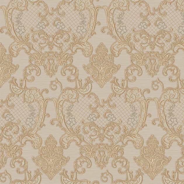 DANTE 1411 Serisi - 4 Koyu Bej | Damask Desen Duvar Kağıdı