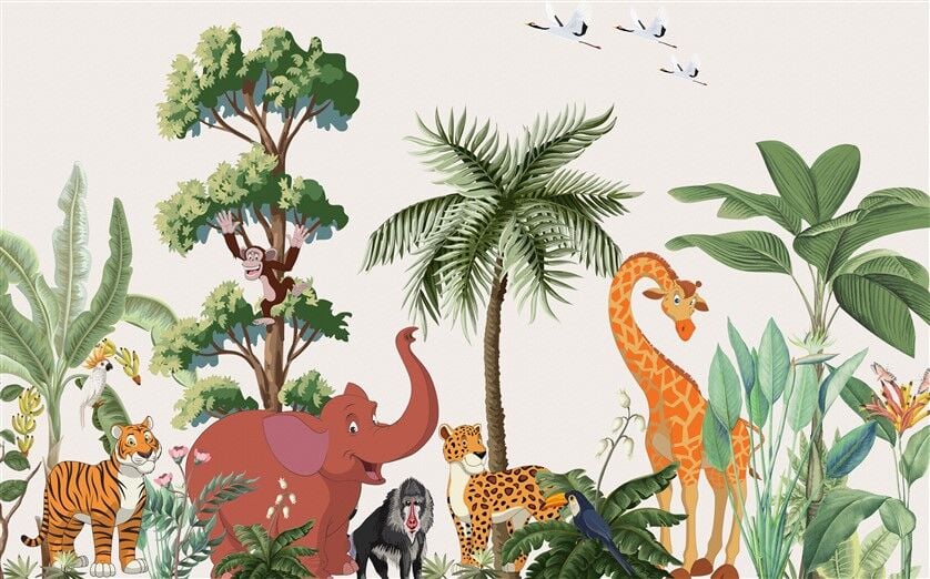 Afrika'nın Kalbi - Vahşi Yaşam ve Bitki Örtüsü Duvar Posteri