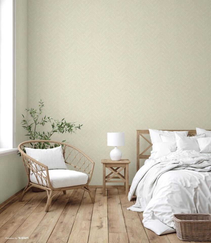 OCTAGON 1204 Serisi - 2 Krem | Geometrik Duvar Kağıdı