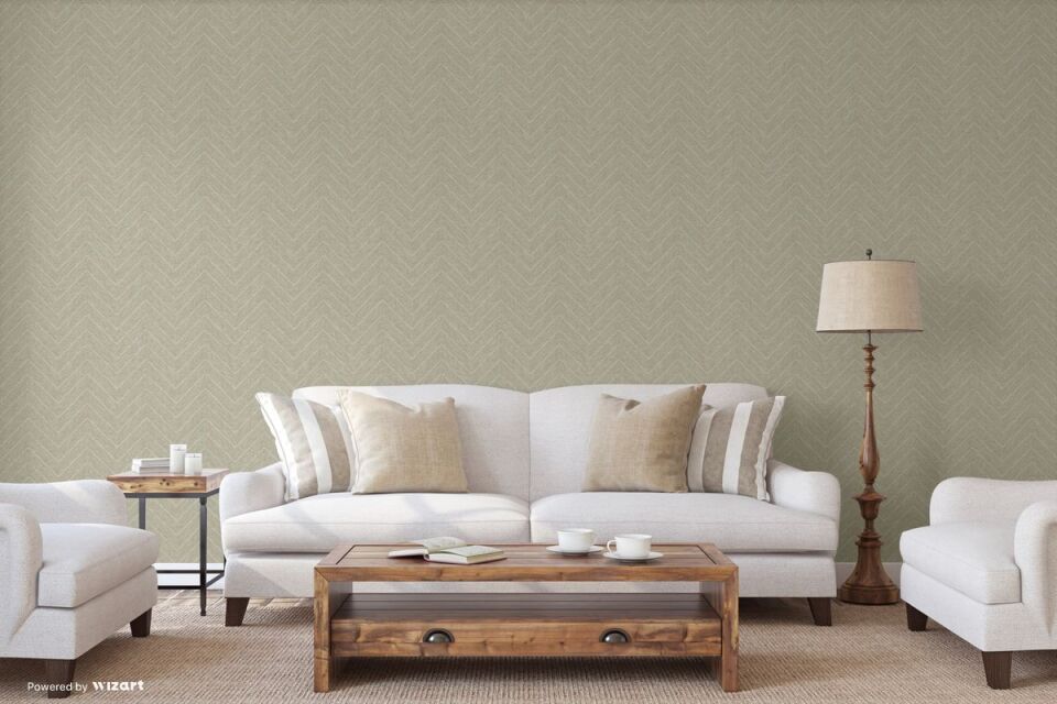 OCTAGON 1204 Serisi - 4 Bej | Geometrik Duvar Kağıdı