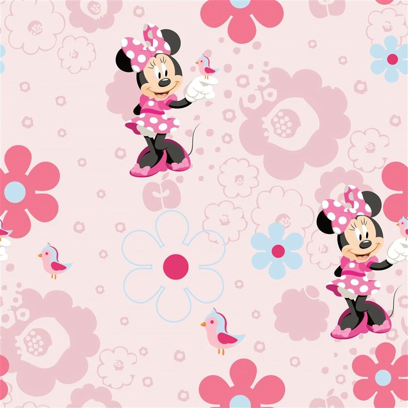 Minnie Mouse Bahar Yürüyüşü - Çiçekli Duvar Posteri