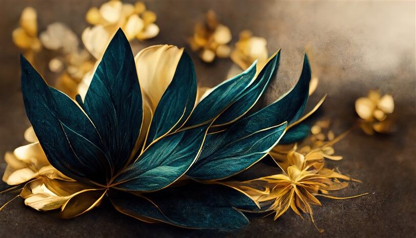 Lotus Çiçekli Duvar Posteri