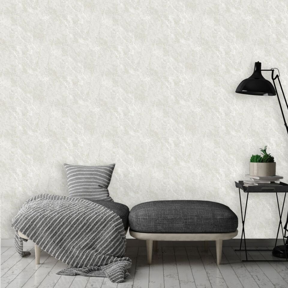 TROPICANO 9906 Serisi - 1 Beyaz | Klasik Duvar Kağıdı