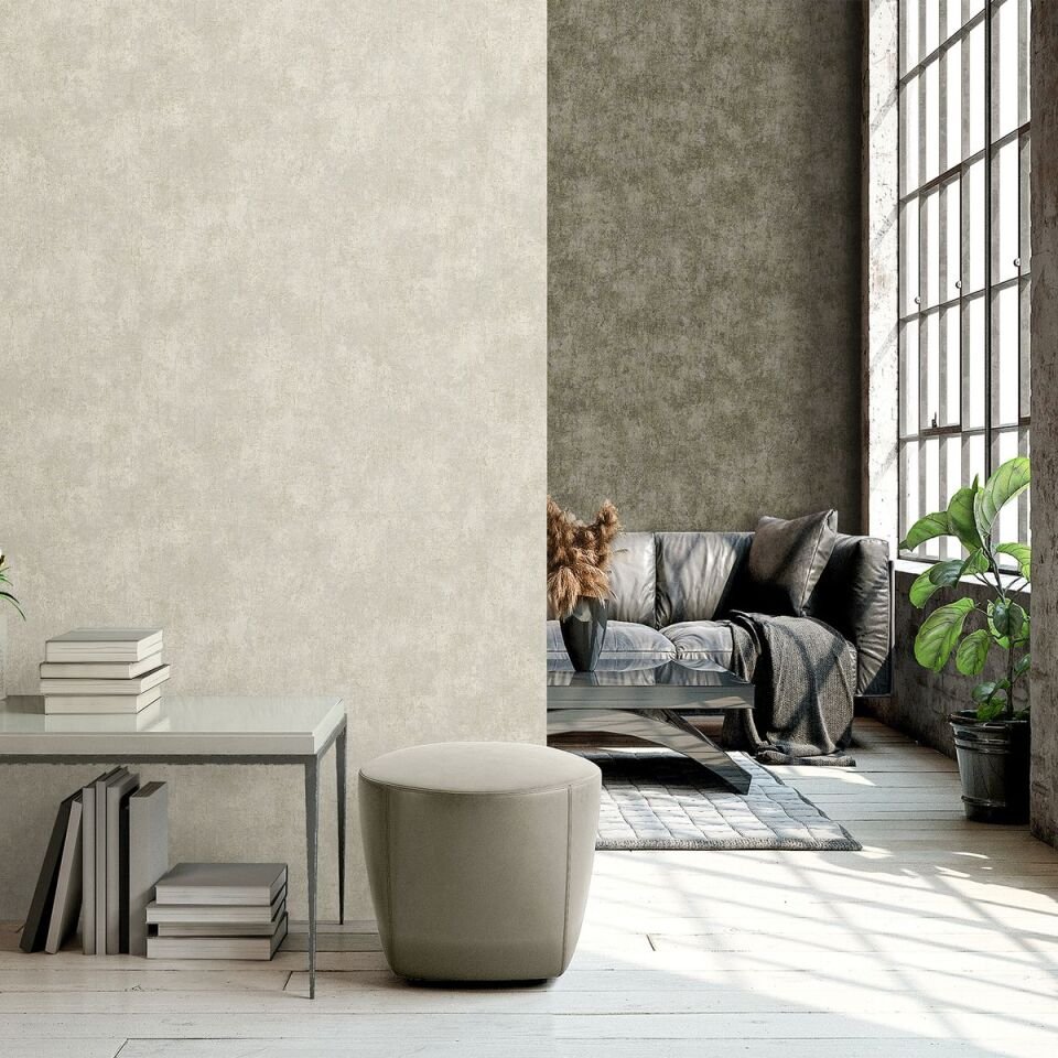 TROPICANO 9908 Serisi - 3 Krem | Klasik Düz Duvar Kağıdı