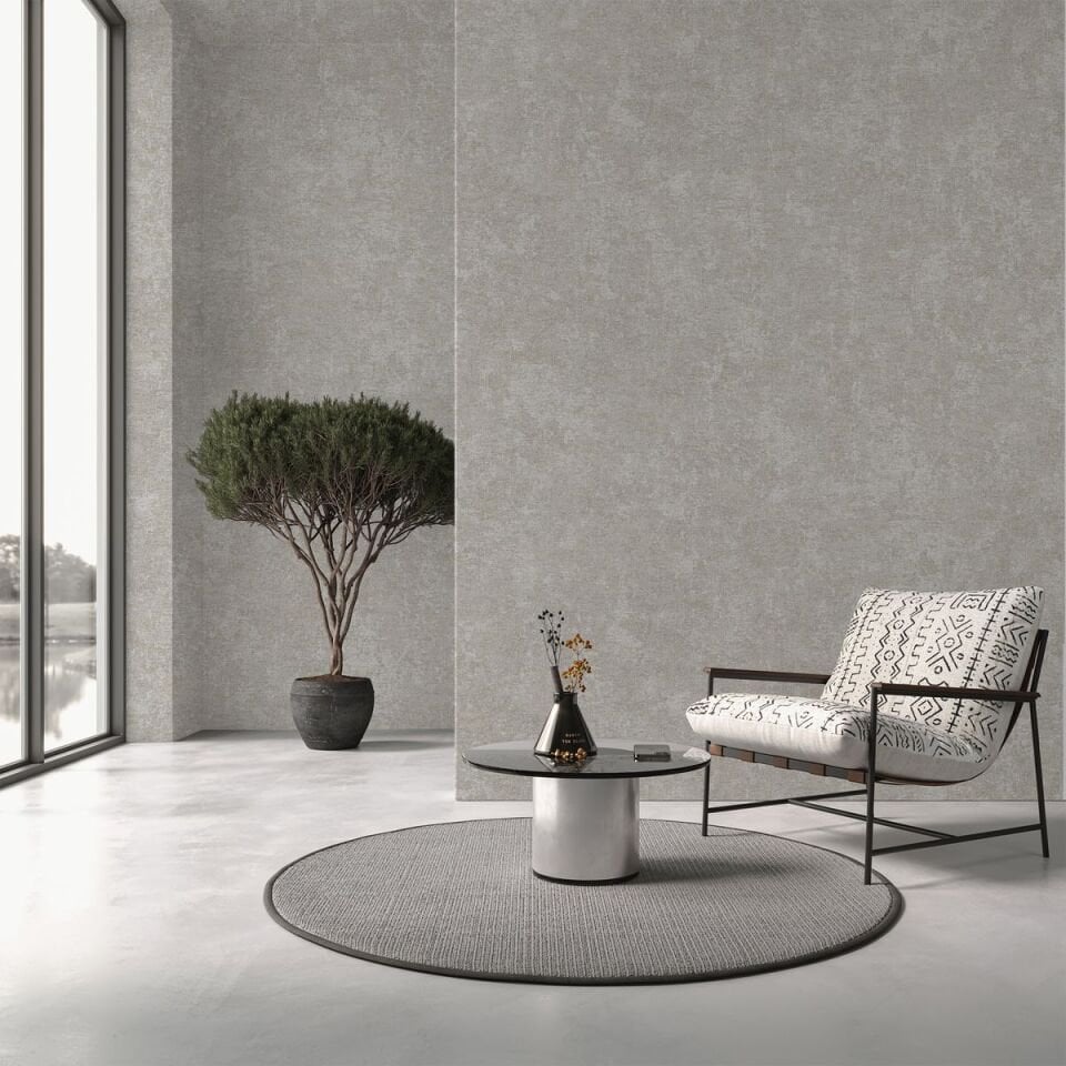 TROPICANO 9912 Serisi - 3 Gri | Klasik Duvar Kağıdı