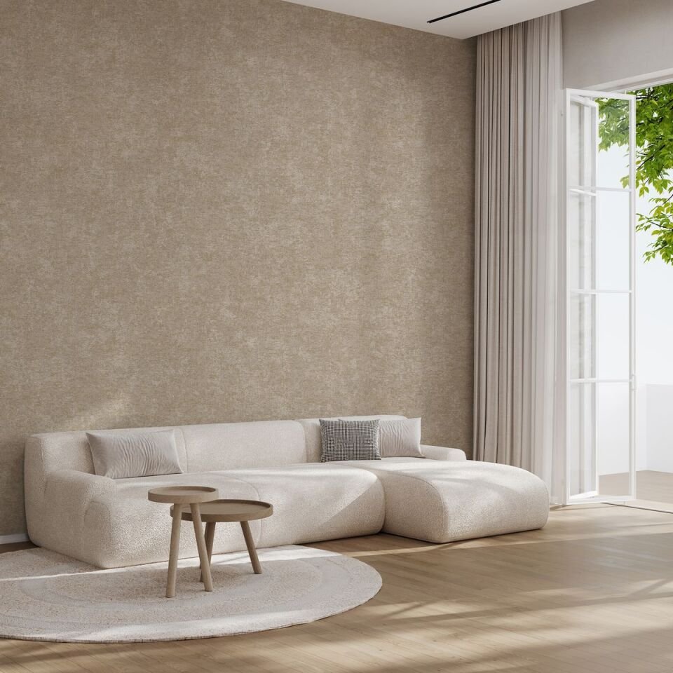 TROPICANO 9912 Serisi - 4 Krem | Klasik Duvar Kağıdı