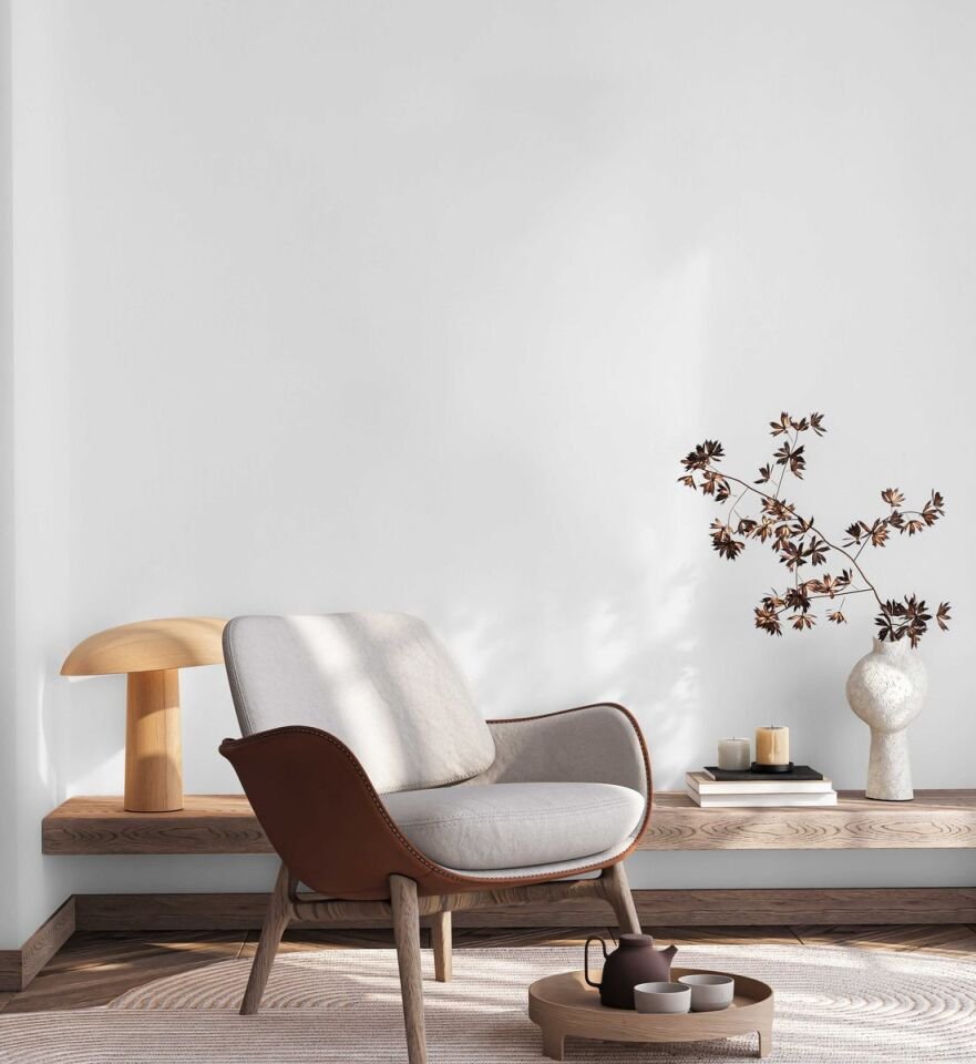HUE 24201 Serisi - 1 Beyaz | Modern Düz Desen Duvar Kağıdı