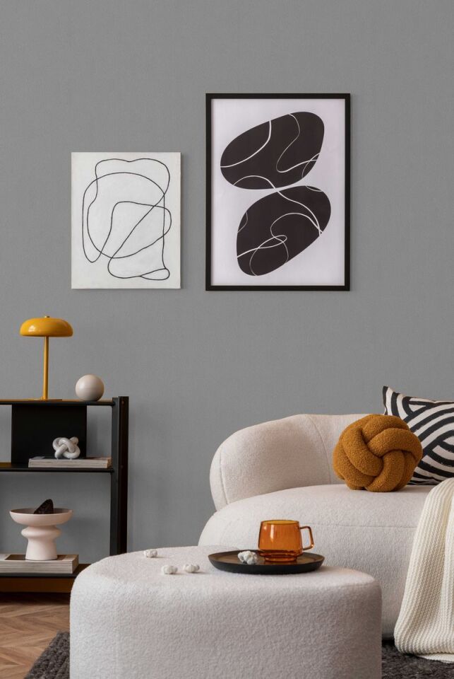 HUE 24201-6 Gri | Modern Düz Desen Duvar Kağıdı