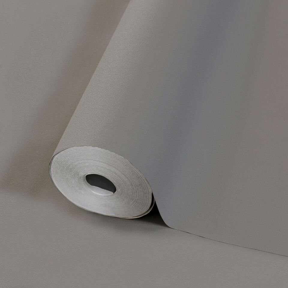 HUE 24201-6 Gri | Modern Düz Desen Duvar Kağıdı