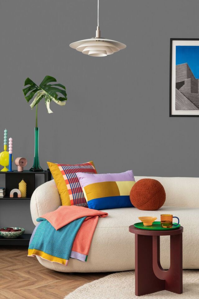 HUE 24201-7 Gri | Modern Düz Desen Duvar Kağıdı