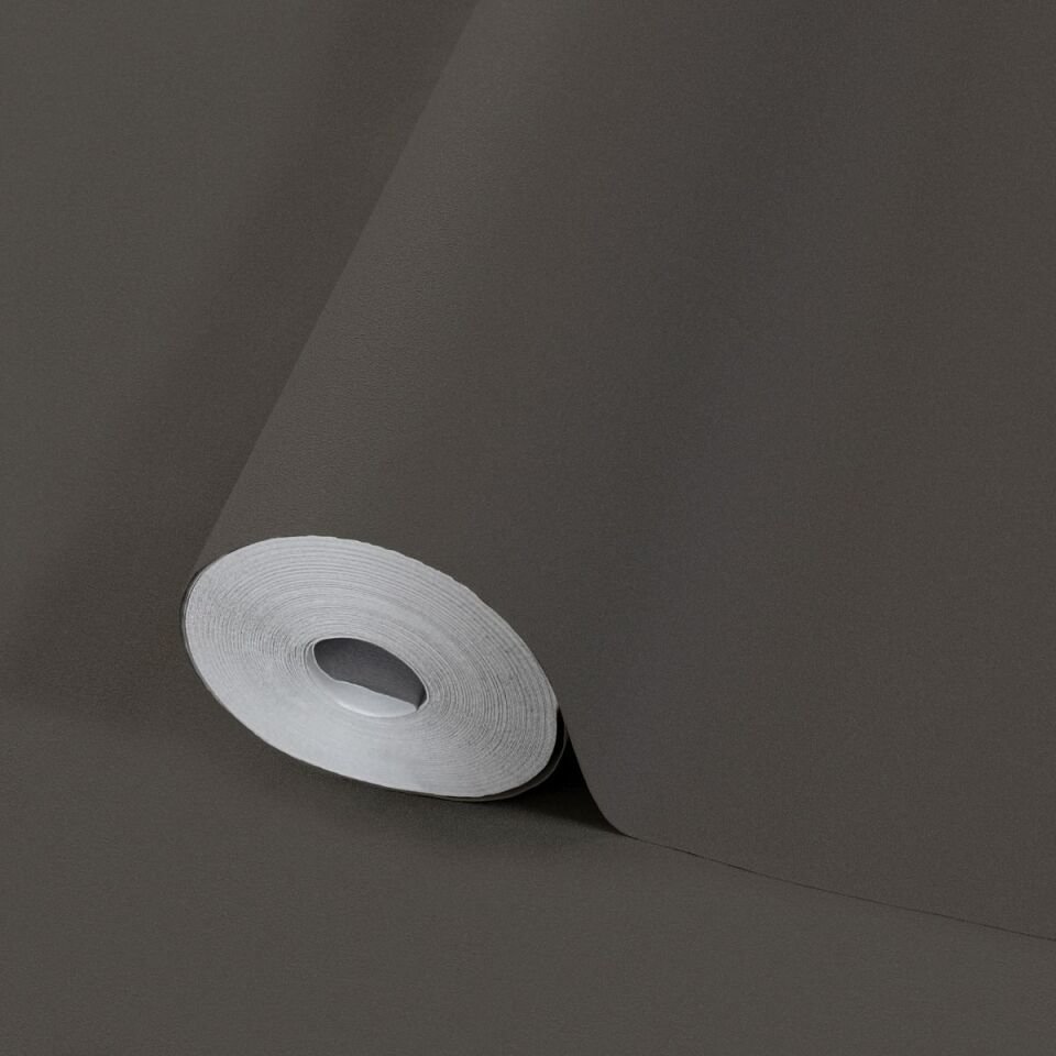 HUE 24201-8 Koyu Gri | Modern Düz Desen Duvar Kağıdı