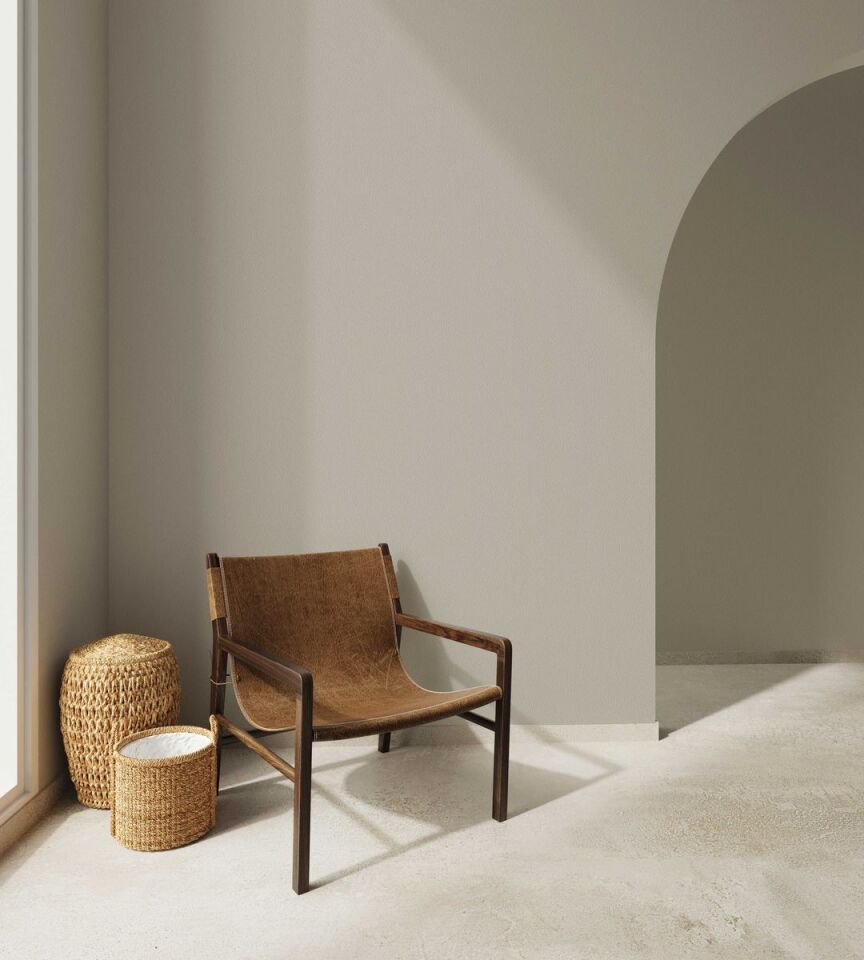 HUE 24201-9 Bej | Modern Düz Desen Duvar Kağıdı