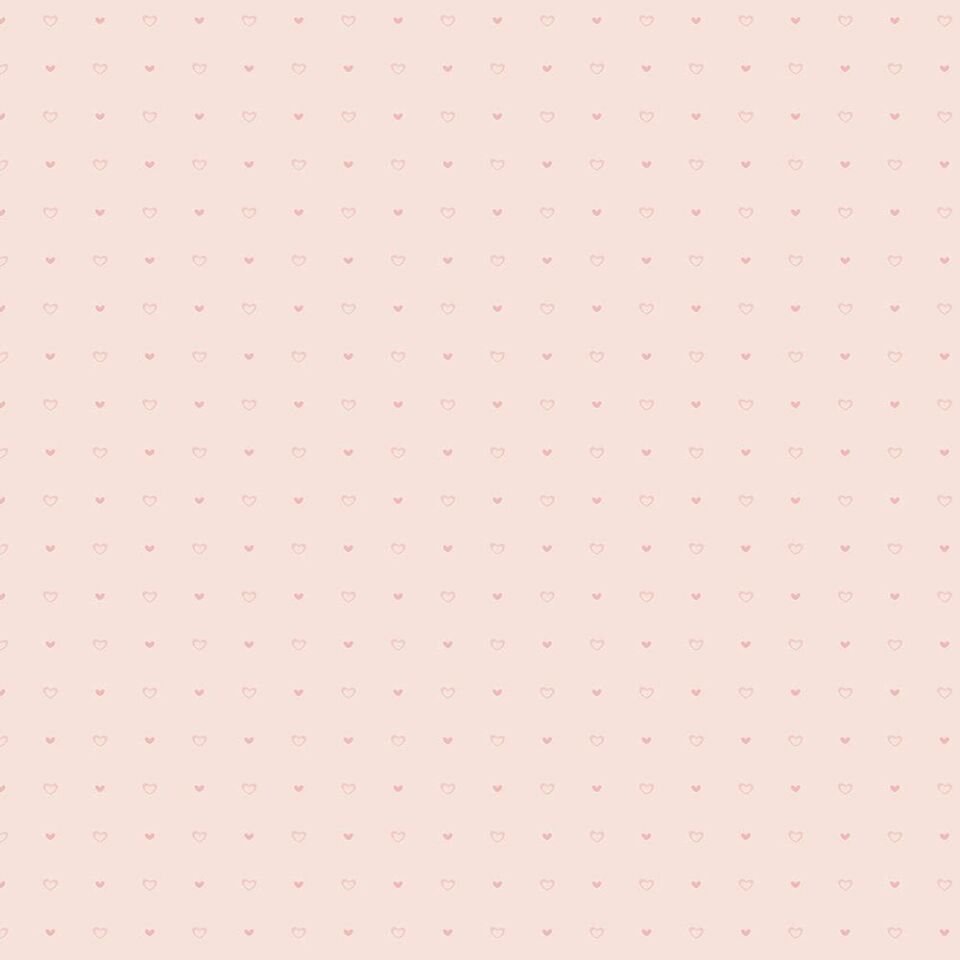 ADA KIDS 8933 Serisi - 2 Açık Pembe | Mini Kalp Desenli Duvar Kağıdı