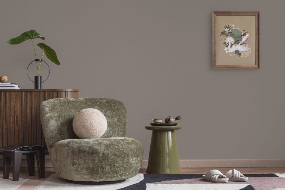 HUE 24201 Serisi - 19 Gri | Modern Düz Desen Duvar Kağıdı