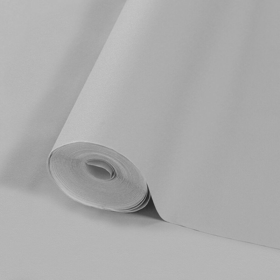 HUE 24201-4 Gri | Modern Düz Desen Duvar Kağıdı